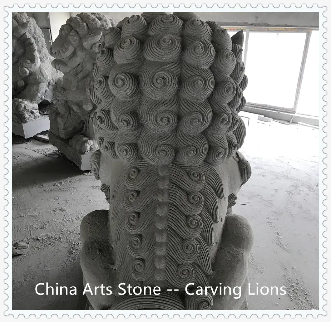 Green Limestone Stone Carving Dragon Column