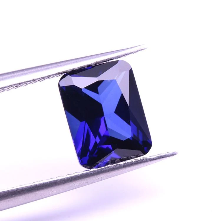 Synthetic Sapphire 34# Octagon Shape Loose Faceted Stone for Jewelry Setting