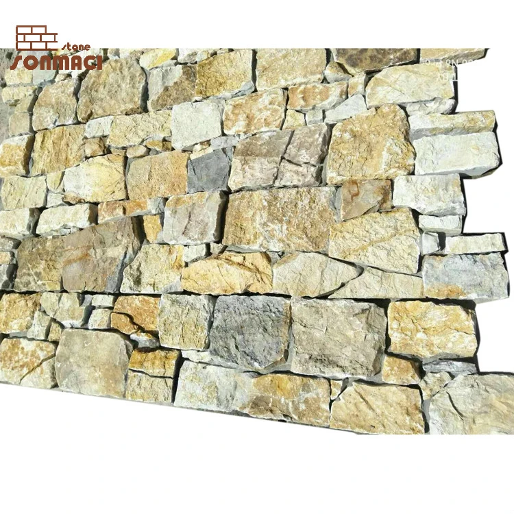 Cheap Natural Cement Back Slate Stone Ledger Wall Panel Cladding
