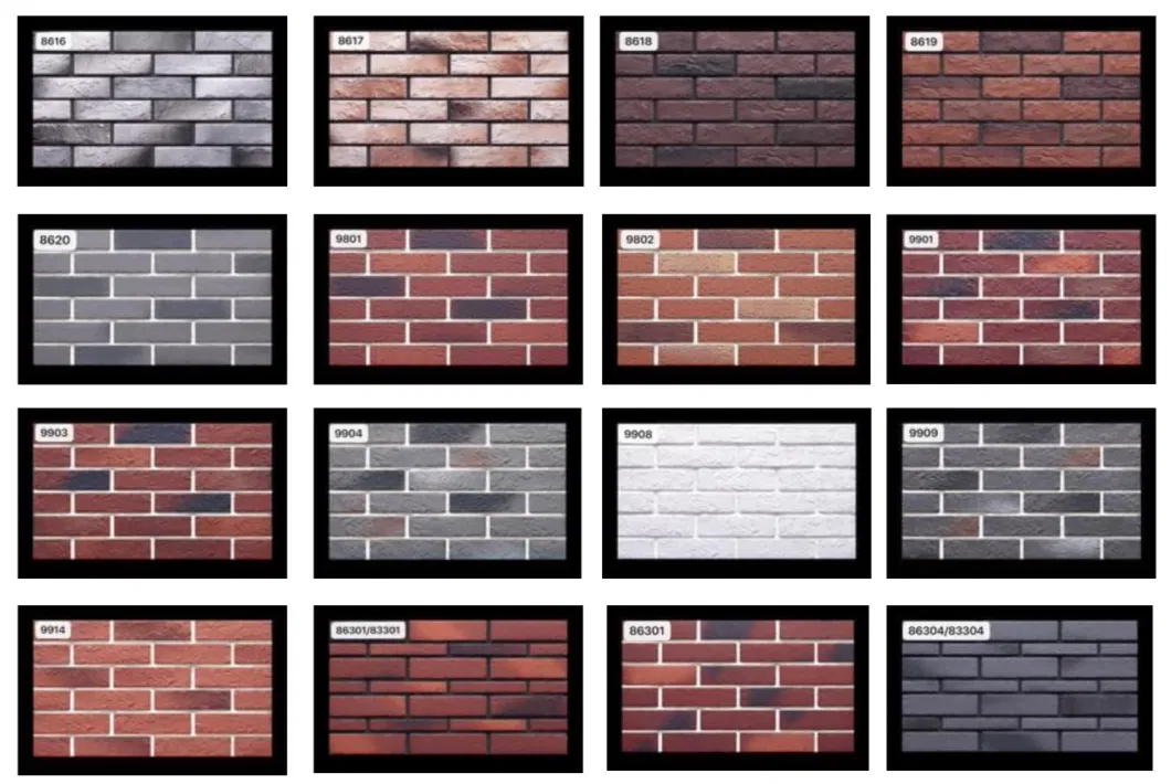 High Quality Colorful Klinker Brick Style Split Face Slate External Wall Tiles