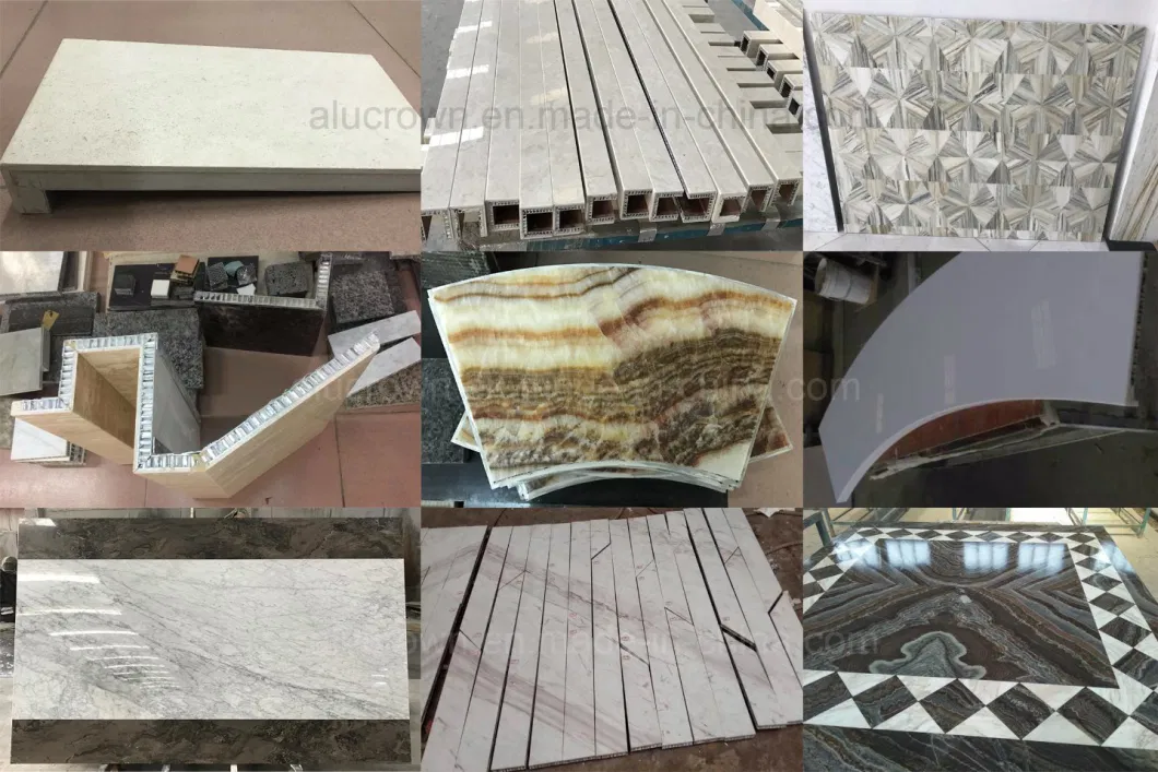 Marble Stone Coated Aluminum Honeycomb Panel for Curtain Wall Decorative with Stone Grain