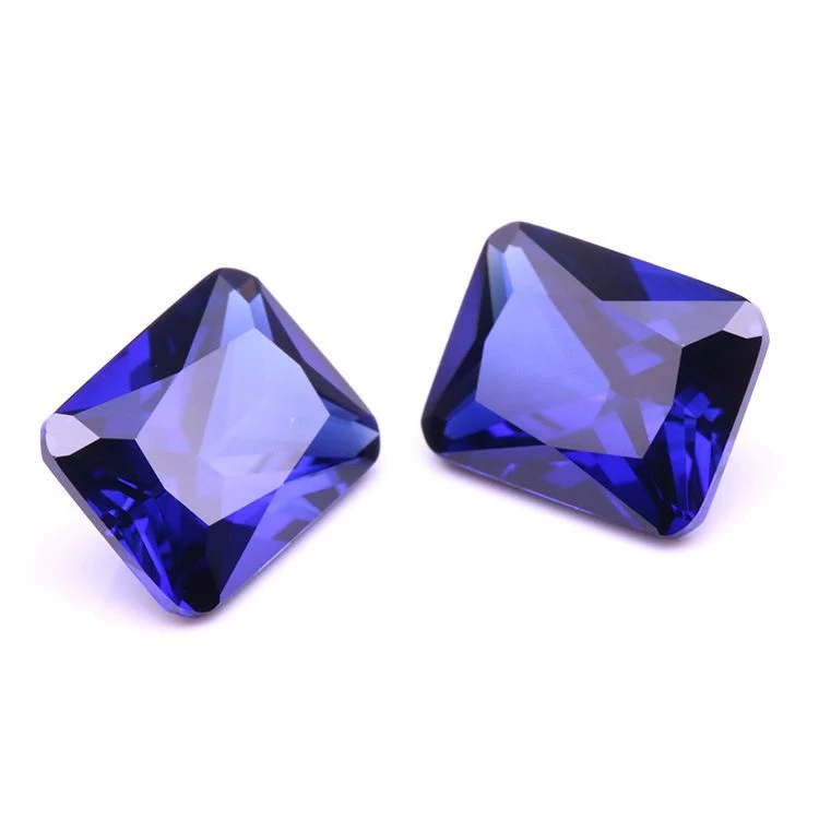 Synthetic Sapphire 34# Octagon Shape Loose Faceted Stone for Jewelry Setting