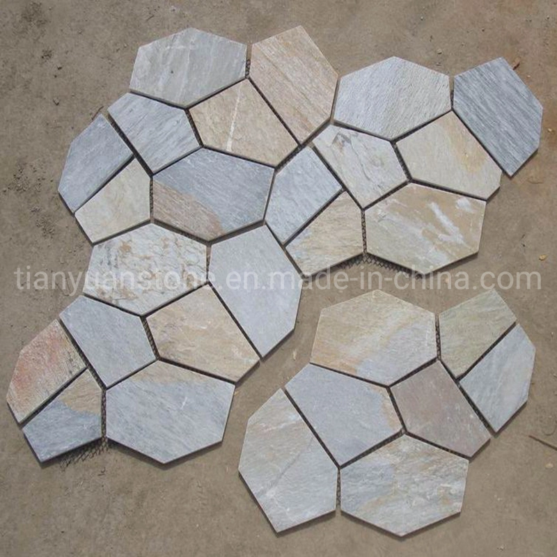 Natural Slate Garden Flagstone Flooring Tile