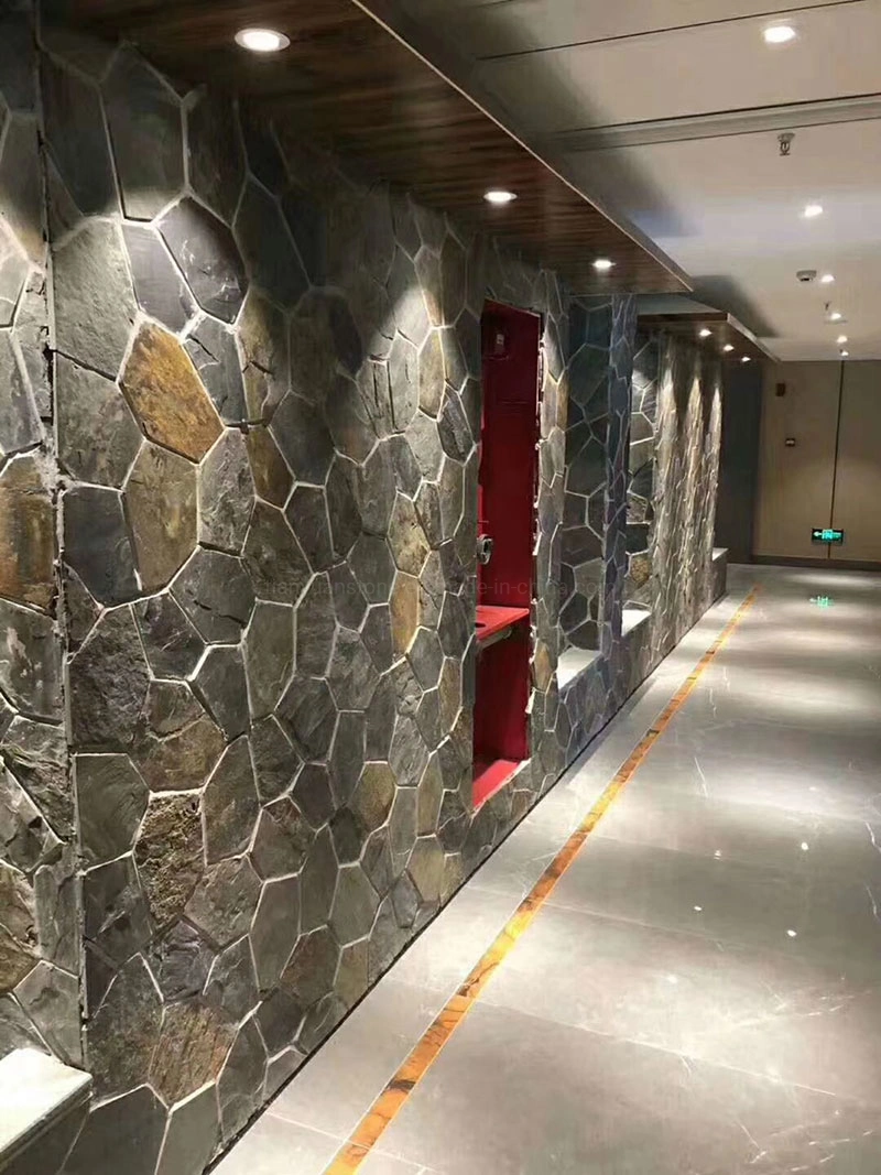 Natural Quartzite Ledger Stone Slate Culture Stone Panels for Outdoor Wall Design