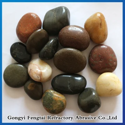 Mixed Color Natural Polished Pebble Cobble Stone River Stone