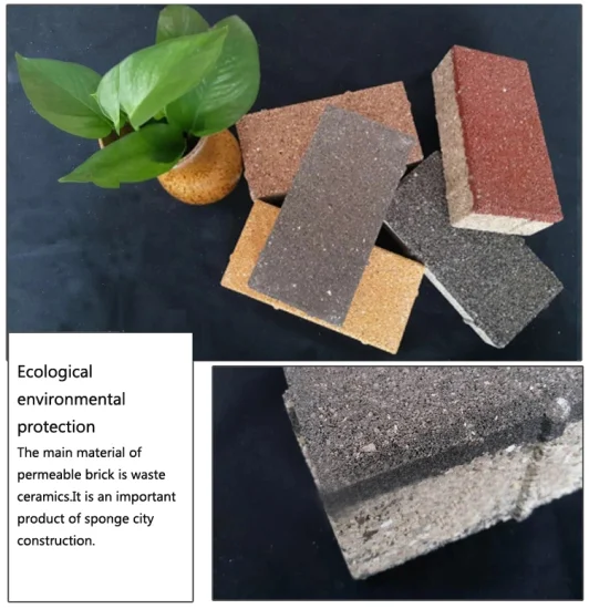 Ecological Paving Stone Floor Tile for City Road Water Permeable Paver Bricks