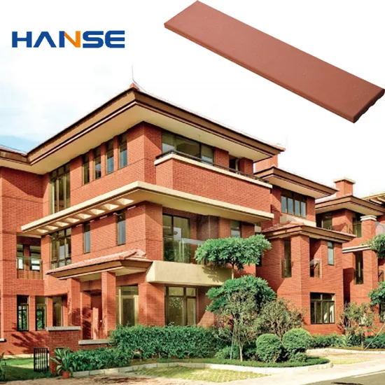 240X60mm Exterior Wall Cladding Red Terracotta Clay Bricks Split Face Stone Tile