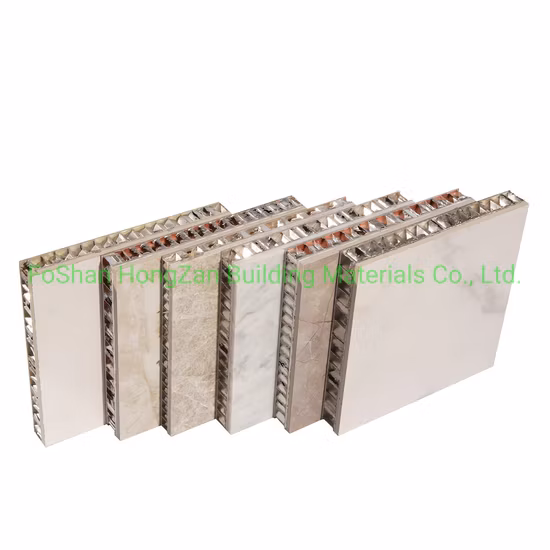 Fire Rated Lightweight Natural Stone Honeycomb Panel for Exterior Cladding Interior Wall Cladding Panel