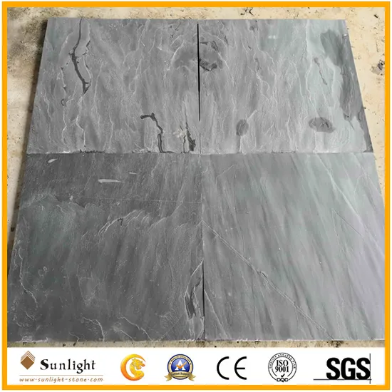 Hot Sale Natural Split Black Slate Stone for Floor Tiles, Roofing Slate 