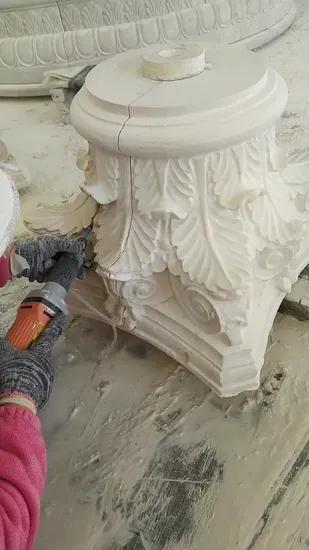 Outdoor Indoor Decorative Building Natural Stone Greek Column Marble Roman Columns for House (SYMC