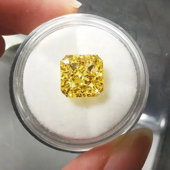 Loose Square Cut Zircon Stone Factory Wholesale Price 7A Grade Yellow Pink White Ice Crushed Cubic Zirconia Stone 