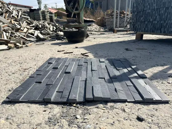 Natural Black Slate Wall Cladding Stone Veneer Decorative Culture Stone for Sale 
