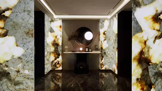 Brazil Natural Backlit Granite Pandora Quartzite Countertops House Decor Stone Slabs for Background Wall 