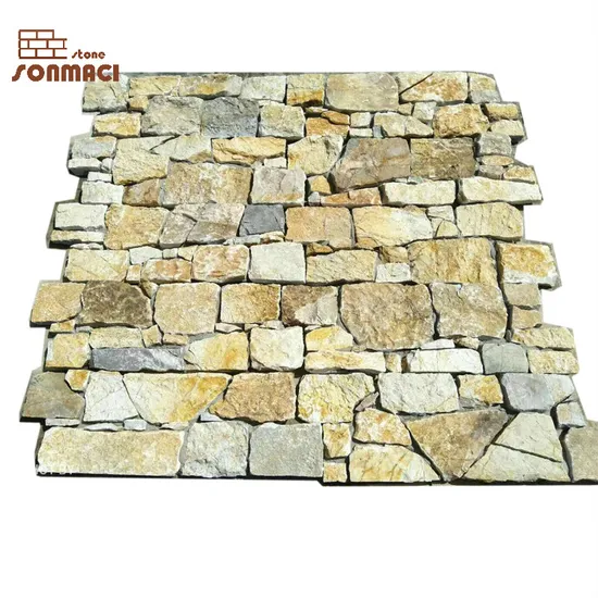 Cheap Natural Cement Back Slate Stone Ledger Wall Panel Cladding 