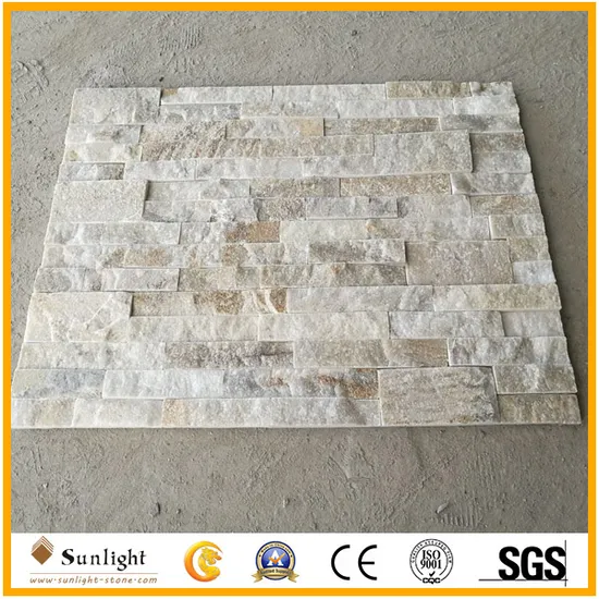 White Quartzite/Slate Culture Stone for Wall Facade Tiles 