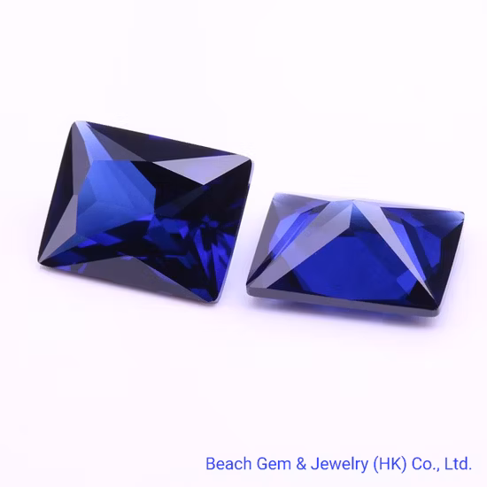 Synthetic Sapphire 34# Octagon Shape Loose Faceted Stone for Jewelry Setting
