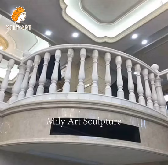 Decoration Hand Carved Natural Stone Roman Marble Column for Sale